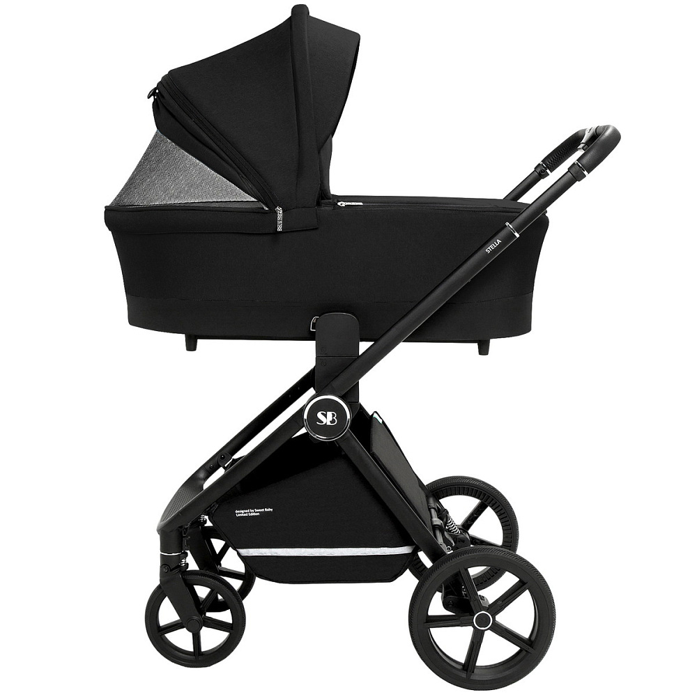 Коляска 3 в 1 Sweet Baby Stella + автокресло Premier Grey Black