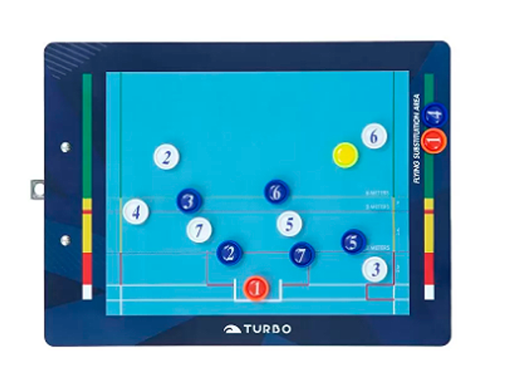 Тактическая магнитная доска TURBO WATER POLO MAGNETIC TACTICAL BOARD для водного поло