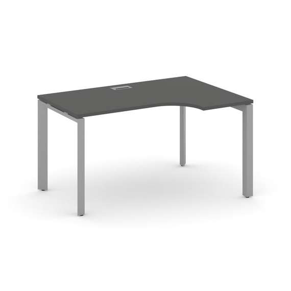Style Project Стол рабочий эргономичный SN-59P.SPA-001(R) Антрацит/Металл Серый/Серебро Заглушка 138