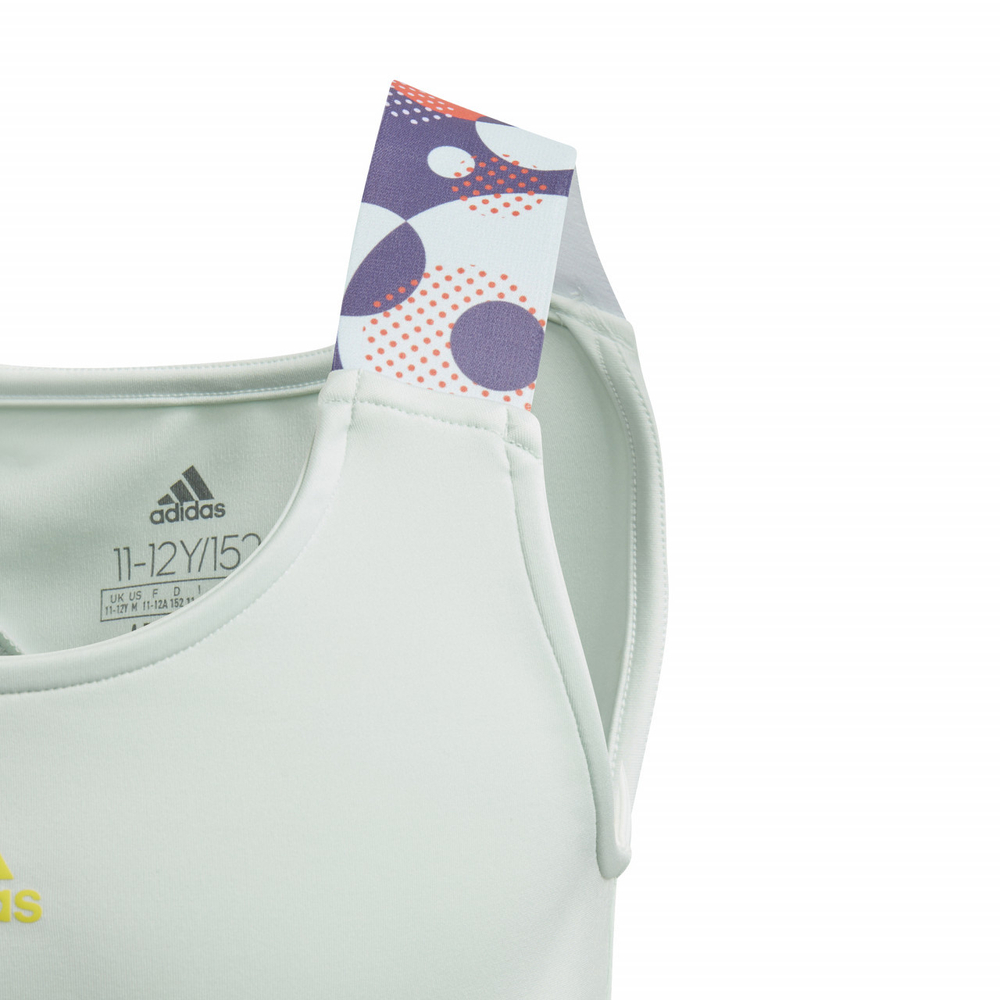 Футболка для девочки теннисная Adidas G Keyhole Tank - зеленый