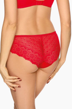 Трусики-слипы из эластичного трикотажа и ажура (Размер: XXL) (Цвет: красный)