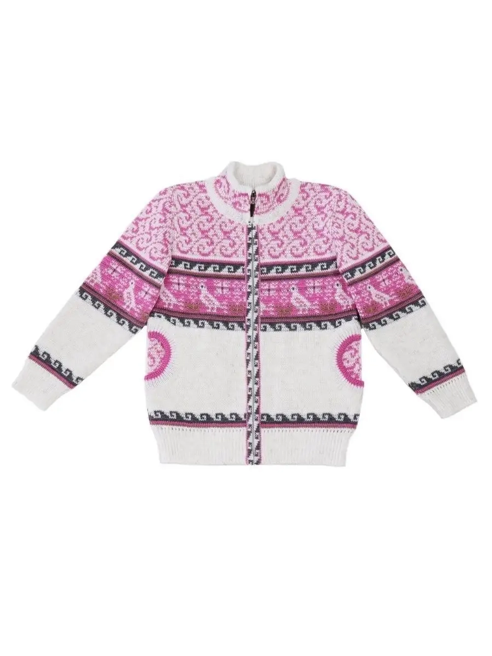 Кофта - бомбер вязаная