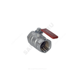 Кран шаровой латунь хром R250D Ду 100 Ру42 ВР рычаг красный Giacomini R250X011