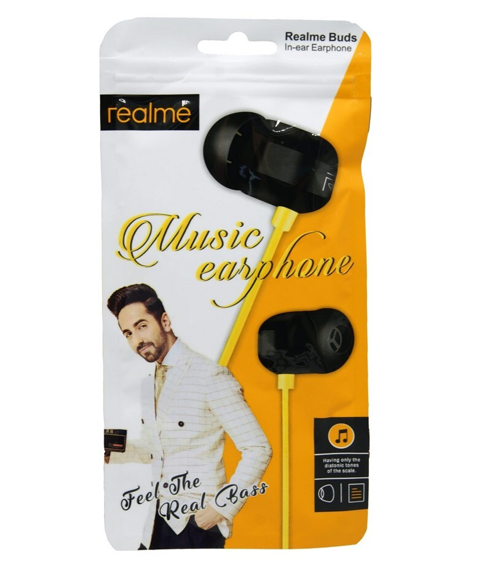 Наушники с микрофоном REALME Real Bass (черный)