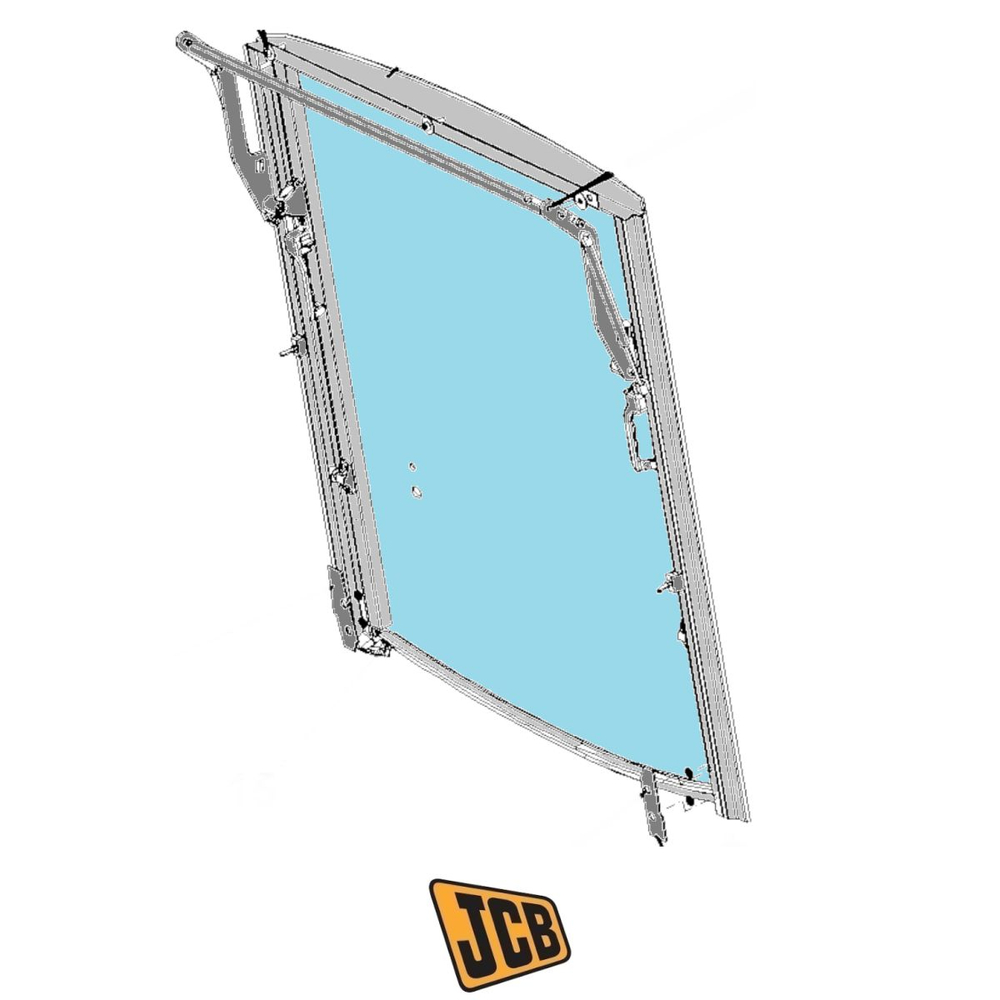 Окно в сборе сзади ABI JCB 333/A2202