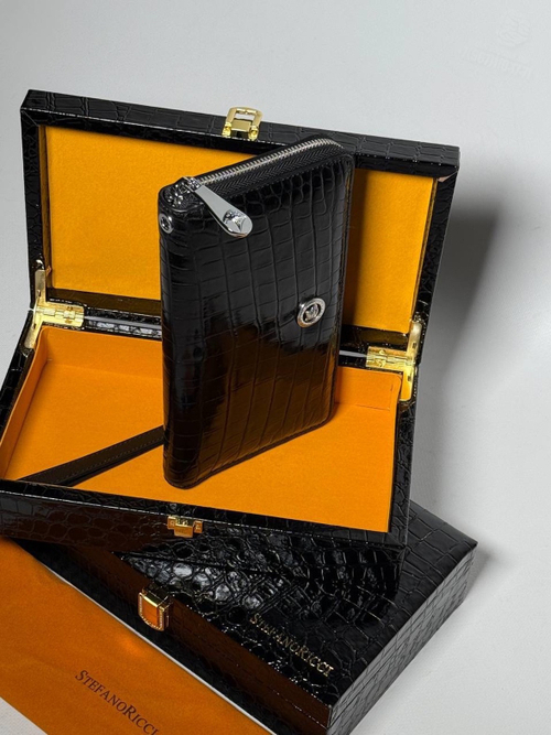 Портмоне из кожи крокодила Stefano Ricci