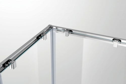 Душевой уголок Cezares Anima 100x100 ANIMA-W-A-2-100-P-Cr профиль Хром стекло рифленое