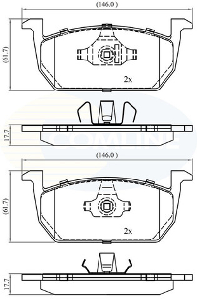 COMLINE - CBP02389-CML - Brake Pad Set, disc brake