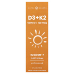 NutraChamps, Жидкие капли D3 + K2, без добавок, 60 мл (2 жидк. унц.)