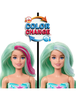 Barbie Color Reveal HRK12 Русалка Барби, кукла с водным сюрпризом и сменой цвета, набор с аксессуарами, оригинал Mattel