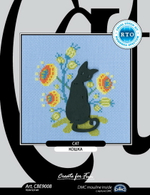 Коллекция:	С деревянными формами¶Название по-английски:	Cat¶Название по-русски:	Кошка¶Размер кадра,