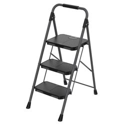 Стремянка Stable, 3 ступени, 1 м, черная