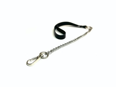 Поводок на цепочке Sex Game - 44 см. (Цвет: черный)