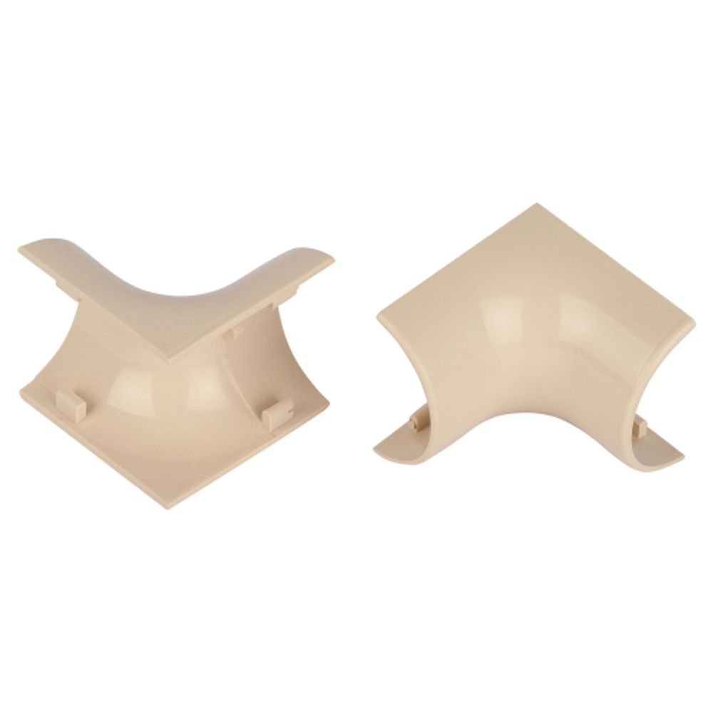 Внутренний угол ЭРА IC-KK-30-13-B для полукруглого кабель-канала бежевый 30х13мм 2шт/комплект