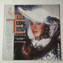 Винтажная виниловая пластинка LP Sheila E A Love Bizarre (Germany 1985) 45 RPM Maxi Single