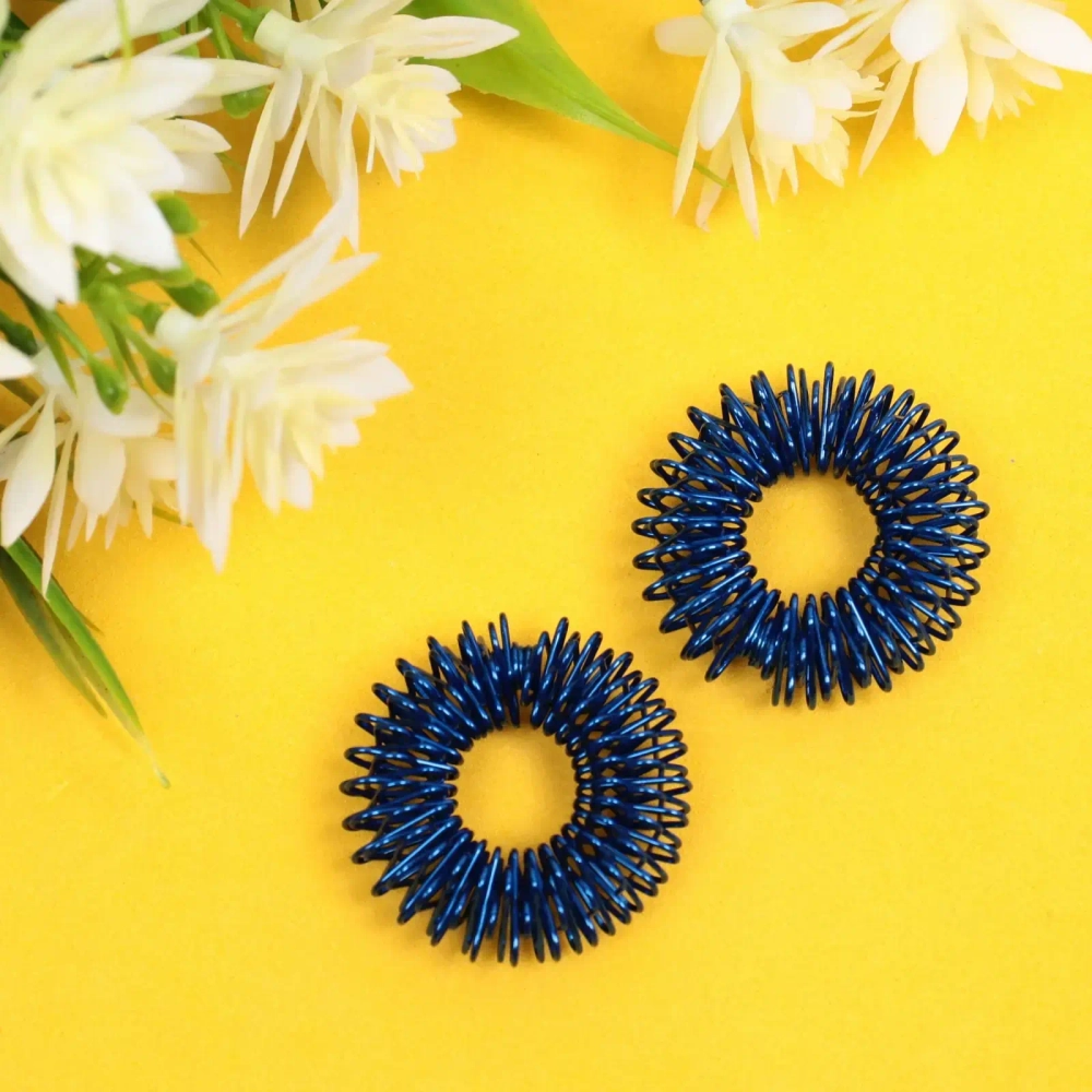 Массажер для пальцев «Кольцо Су-Джок» (набор 2 шт.), 3*0,9 см