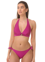 Яркий однотонный купальник Cala Saona: лиф-триангул и плавки-слипы (Размер: B/L) (Цвет: ярко-розовый)