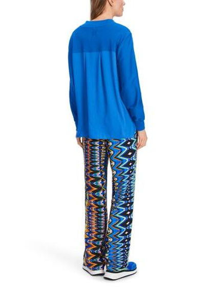 Marc Cain Блуза из комбинированной ткани