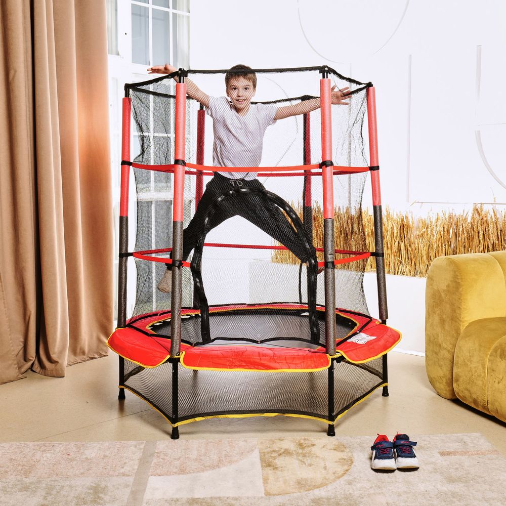 Батут детский DFC TRAMPOLINE-RED 55&amp;quot; с сеткой
