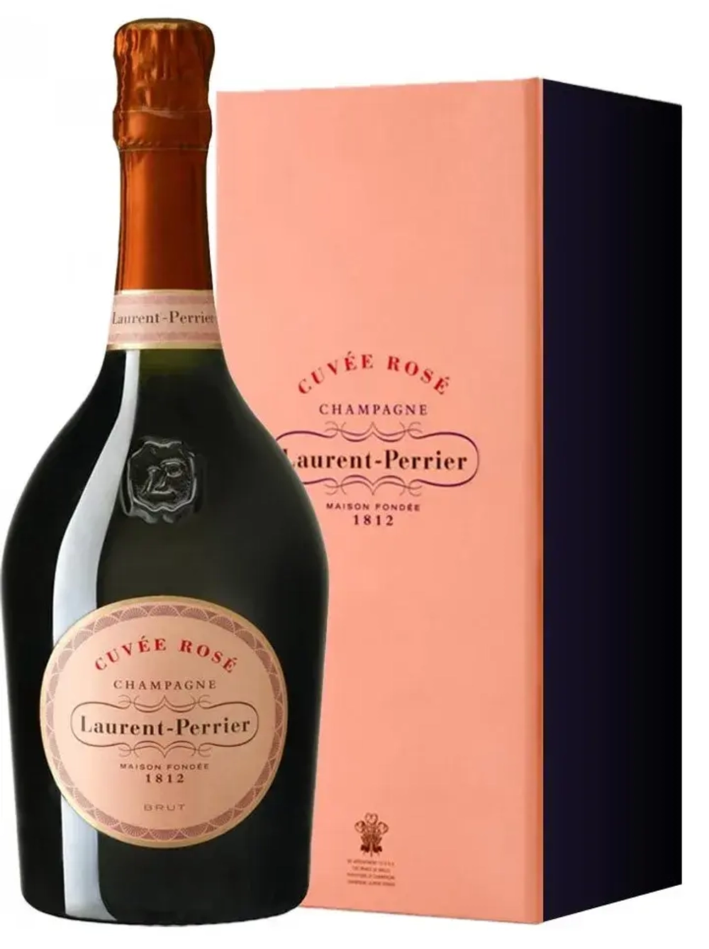 Laurent Perrier Cuvee Rose в подарочной упаковке 0.75 л.