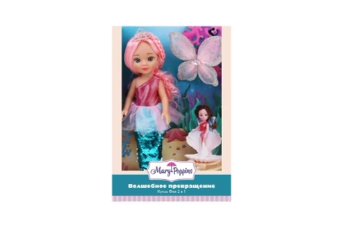 Кукла ВОЛШЕБНОЕ ПРЕВРАЩЕНИЕ 2в1 ФЕЯ-РУСАЛКА