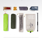 Палатка туристическая 2-местная Naturehike сверхлегкая Mongar NH17T007-M, 210T , зеленый, 6927595767658