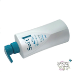 Шампунь с кондиционером Чистота для сухих и поврежденных волос, склонных к перхоти, LION Soft in 1 с экстрактом водорослей и минералами, 520 мл.