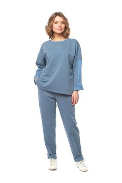 Брюки женские Лори В9401-О51 светло-синие