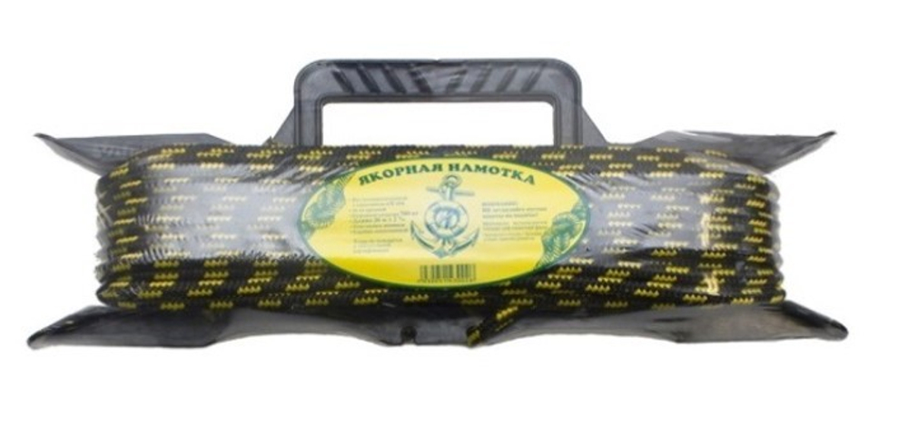 Якорная веревка 6 мм, 50 м с карабином