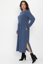 Платье трикотажное Твоя осень (синее) П14443-25М LT Collection