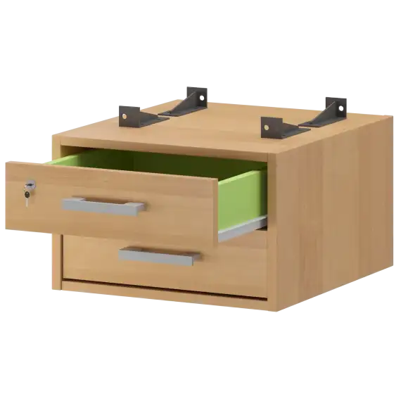 Тумба подвесная для столов на м/каркасе гл.600 мм АМТ2-02М.60  432x470x296 Арго-М