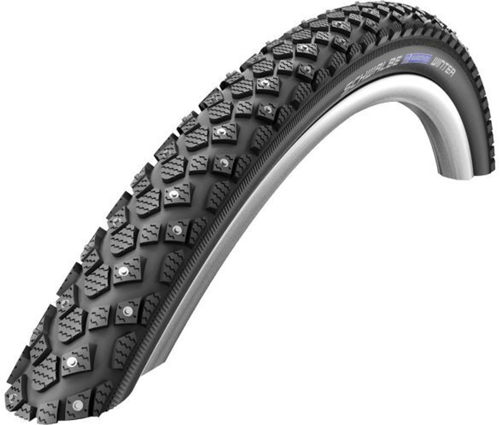 Покрышка 24x1.75 (47-507) MARATHON WINTER PLUS (184шипа) Perf, SmartGuard СУПЕР АНТИПРОКОЛ, TwinSkin B/B+RT HS396 67EPI SCHWALBE