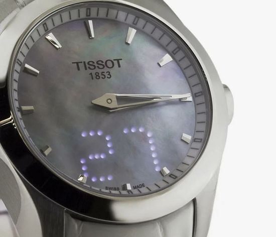 Женские оригинальные швейцарские часы Tissot T035.246.16.111.00 с электронным отображением даты/дня недели