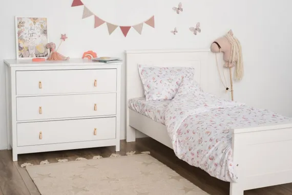 Комод Ellipse Wood 3 ящика Белый