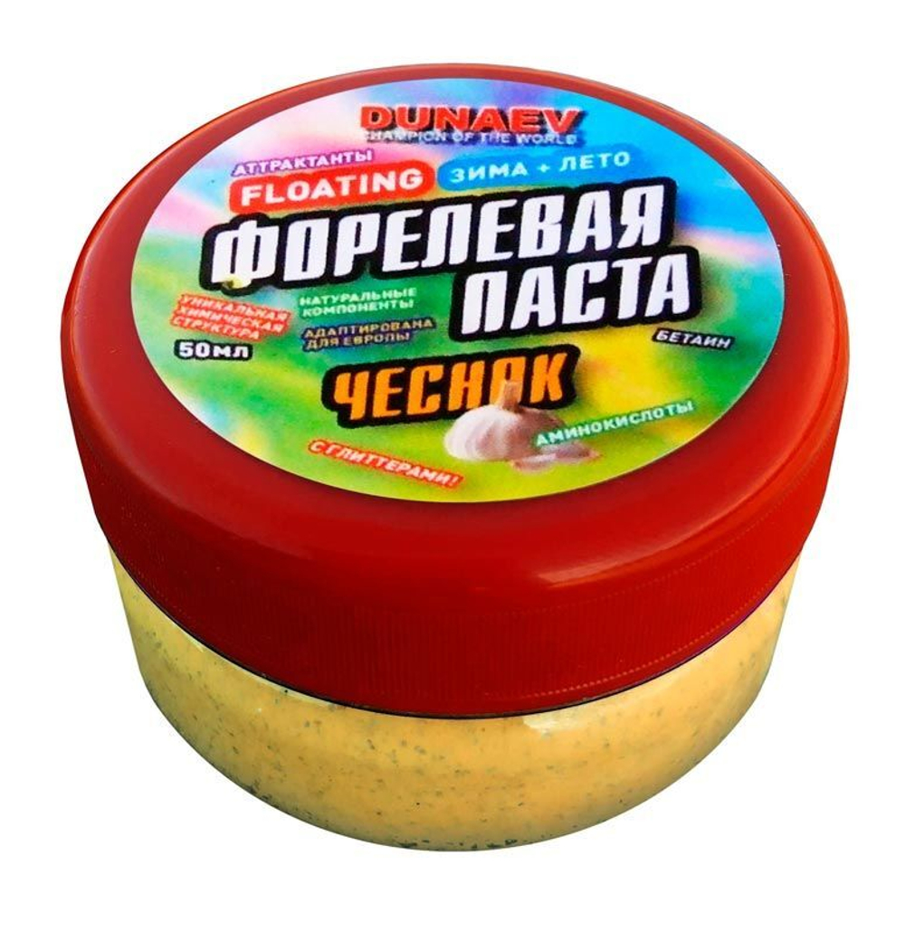 Паста Dunaev 50 мл Форель Чеснок Желтая