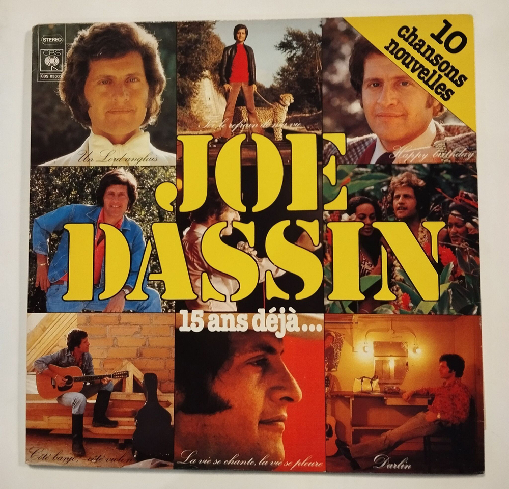 Винтажная виниловая пластинка LP Joe Dassin 15 Ans Deja (France 1978)