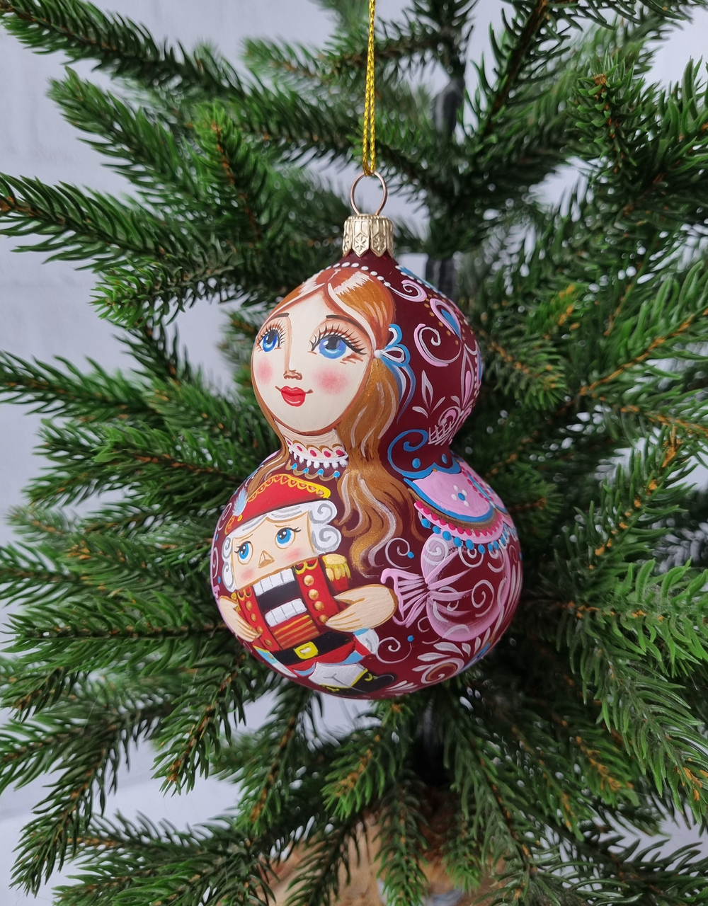 Матрёшка стеклянная Мария