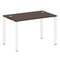 Metal System Стол письменный на П-образном м/к БП.СП-2 Венге Цаво/Металл Белый 1200*720*750