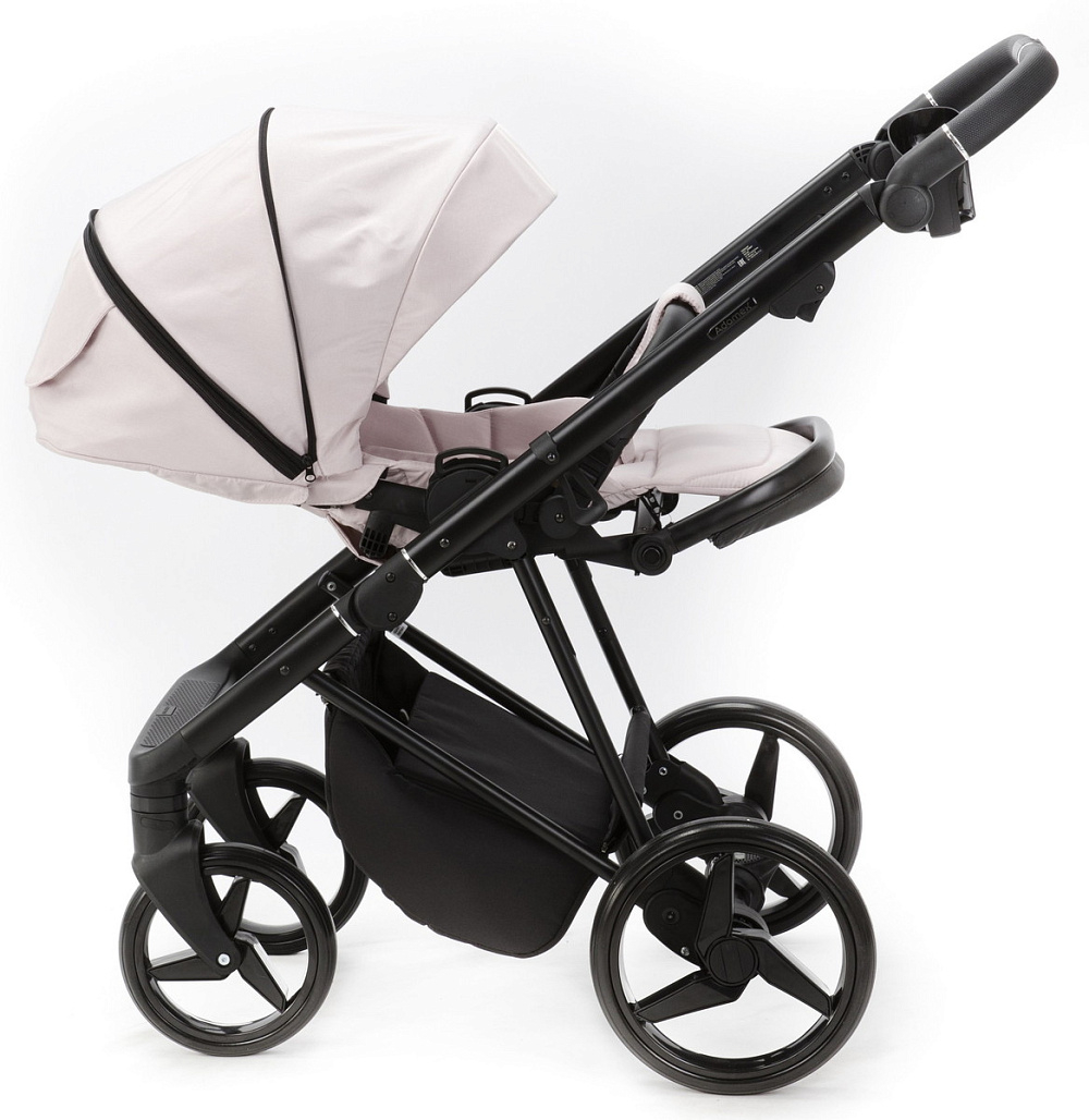 Детская коляска Adamex Blanc 3 в 1 BL-PS78 LUX (СВ.РОЗОВЫЙ + СВ.РОЗОВАЯ КОЖА)