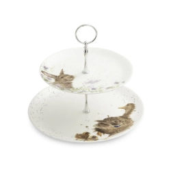 Royal Worcester Wrendale Designs 27 + 20 см двухъярусный поднос для демонстрации