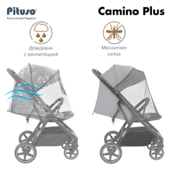 Pituso Коляска прогулочная CAMINO+ Black