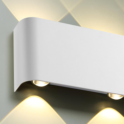 7192/8WL HIGHTECH ODL27 Настенный светильник белый/металл IP20 LED 8W 3000K 220V MAGNUM