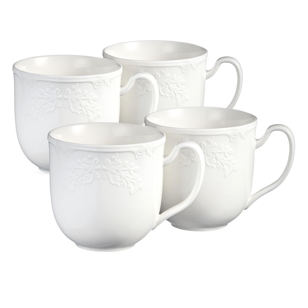 НАБОР КРУЖЕК LEFARD "FLORAL" 4 ШТ. 350 МЛ (КОР=12НАБ.)