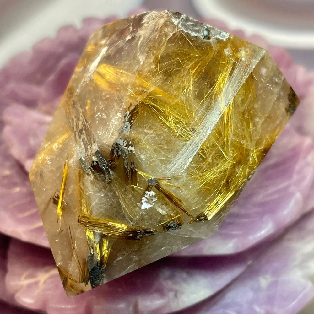 39698 Рутиловый кварц Кристалл 45мм