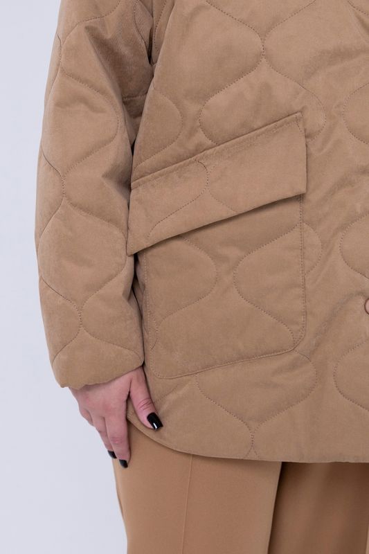 Куртка стеганая, кэмел