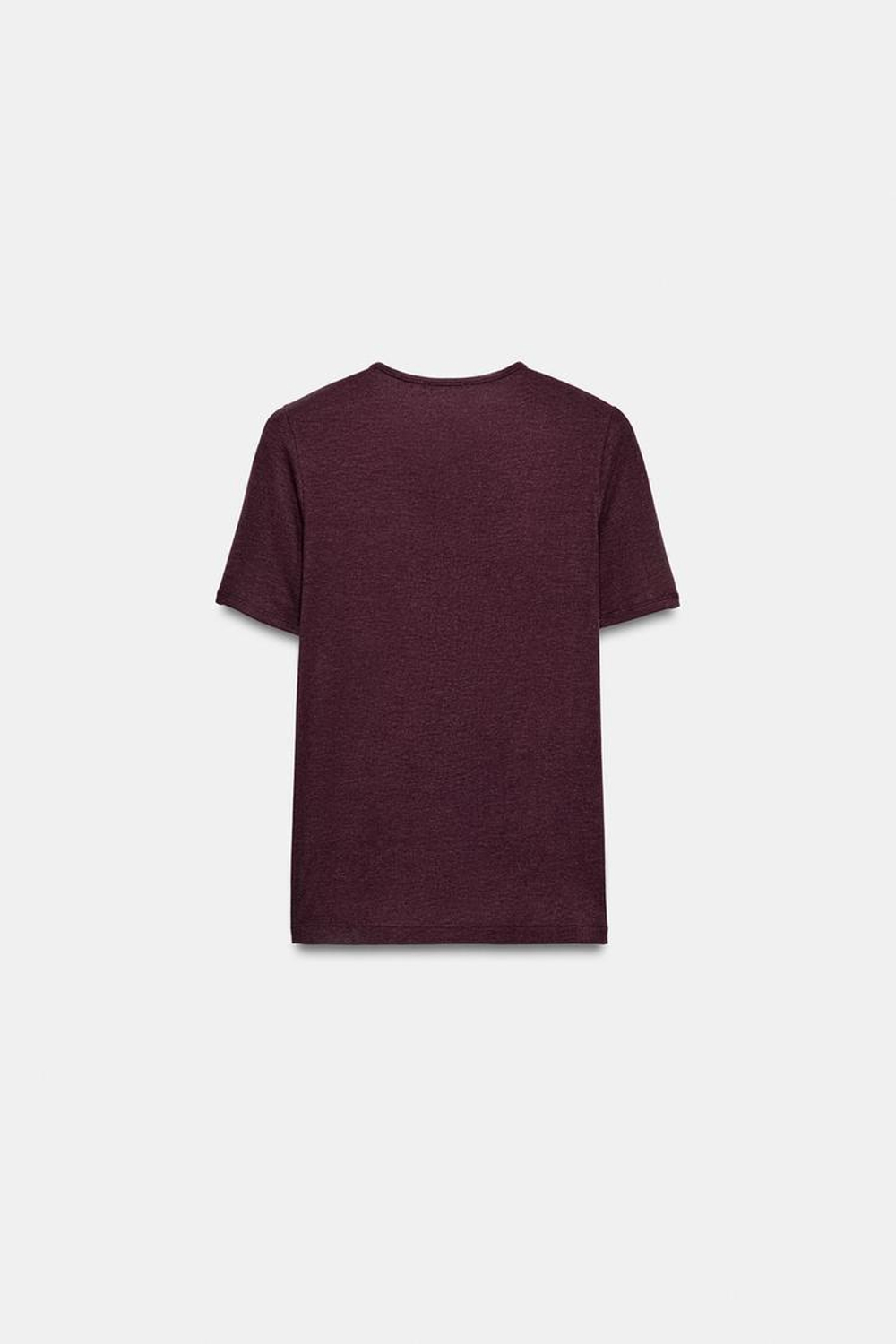 ZARA ФУТБОЛКА С КОРОТКИМИ РУКАВАМИ И ПУГОВИЦАМИ, ЯРКО-КРАСНЫЙ