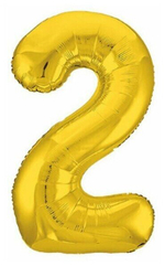 Шар фольгированный 40" «Цифра 2»