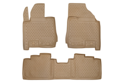 Коврики в салон для CADILLAC SRX 2010-, 3 шт. (полиуретан, бежевые) NLC.07.05.212K