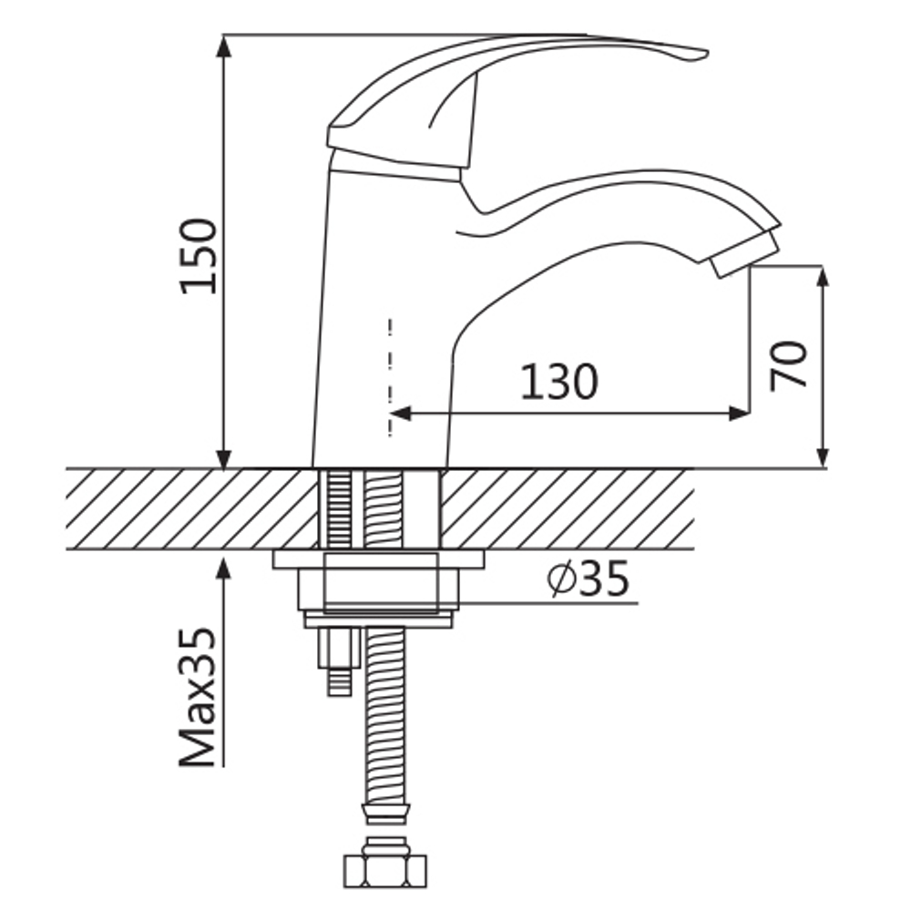 Смеситель для раковины Oute T05 T0501