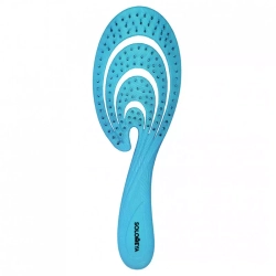 Solomeya Flex bio hair brush Blue Wave гибкая био-расческа для расчесывания и массажа кожи головы